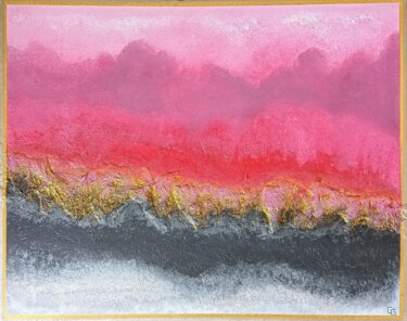 Картина под названием ""Coulée de lave"" - Christophe Grandidier, Подлинное произведение искусства, Акрил Установлен на Дере…