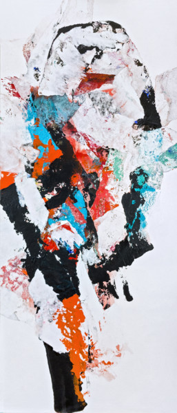 Le roseau Peinture intitulée "Le roseau" par Christophe Houllier, Œuvre d'art originale, Acrylique Monté sur Panneau de bois