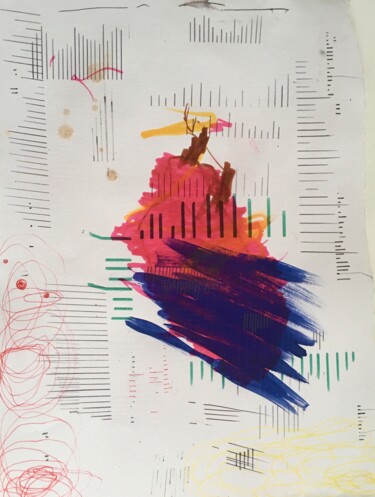 Рисунок под названием "SANS TITRE 1" - Christophe Le Bihan, Подлинное произведение искусства, Акрил