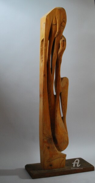 Sculpture titled "7_12" by Christophe Lm, Original Artwork, Wood