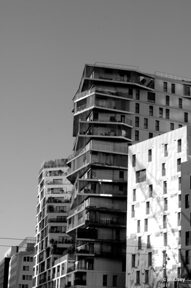 Fotografia intitolato "les balcons s'emmêl…" da Christophe Plousey, Opera d'arte originale, Fotografia digitale