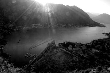 Photography titled "les rayons de kotor" by Christophe Plousey, Original Artwork, Digital Photography