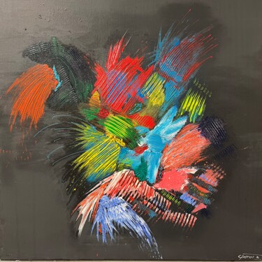 Peinture intitulée "Splash 2" par Christophe Point, Œuvre d'art originale, Acrylique Monté sur Châssis en bois