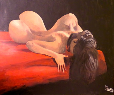 Painting titled "WAKE UP" by Christophe Rinaldi, Original Artwork, Acrylic