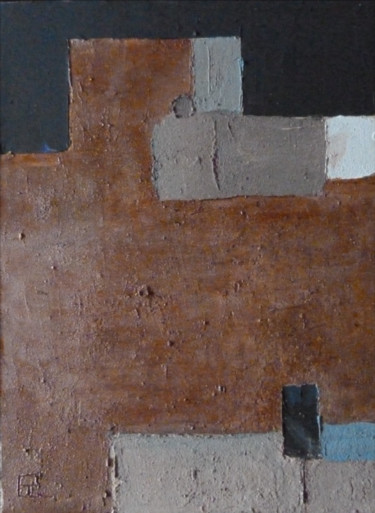 Peinture intitulée "Matière Terre. 30 x…" par Christophe Rivière, Œuvre d'art originale, Acrylique Monté sur Châssis en bois