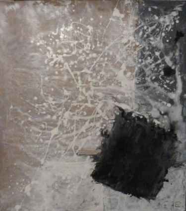 Painting titled "Mycelium II. 90 x 1…" by Christophe Rivière, Original Artwork, Oil