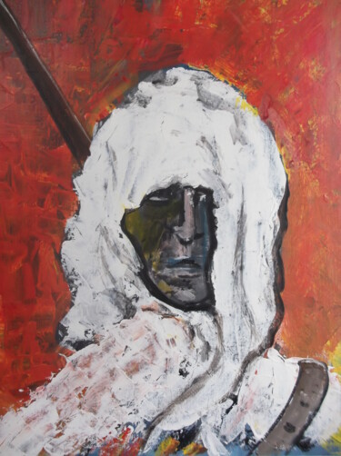 Painting titled "le chasseur de prime" by Christophe Schaefer, Original Artwork, Acrylic