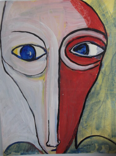 Peinture intitulée "dépression" par Christophe Schaefer, Œuvre d'art originale, Acrylique