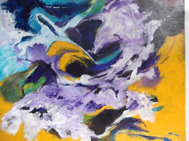 Painting titled "ouragan" by Christophe Schaefer, Original Artwork, Acrylic