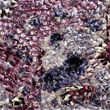 Peinture intitulée "Arc-en-ciel Violet 0" par Christophe Sola, Œuvre d'art originale, Huile Monté sur Châssis en bois