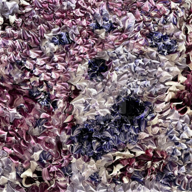 Arc-en-ciel Violet Peinture intitulée "Arc-en-ciel Violet" par Christophe Sola, Œuvre d'art originale, Huile Monté sur Châssis