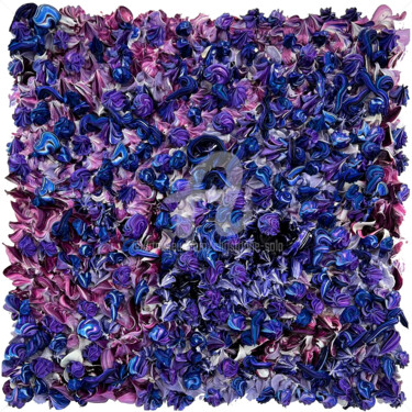 Peinture intitulée "Purple" par Christophe Sola, Œuvre d'art originale, Huile