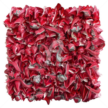 Pintura titulada "Petit Red, White &…" por Christophe Sola, Obra de arte original, Oleo Montado en Bastidor de camilla de ma…