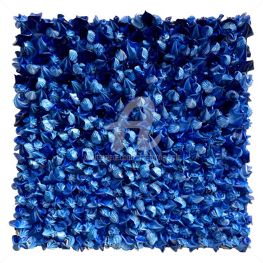Pittura intitolato "50 Shades of... Blu…" da Christophe Sola, Opera d'arte originale, Olio Montato su Telaio per barella in…