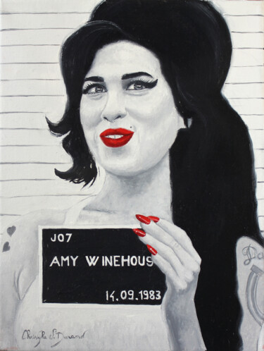 "Amy" başlıklı Tablo Christophe Stephan Durand tarafından, Orijinal sanat, Petrol Ahşap Sedye çerçevesi üzerine monte edilmiş