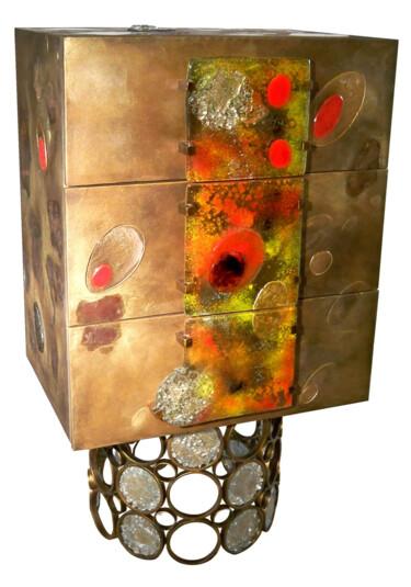 Diseño titulada "commode Cellules" por Christophe Talec, Obra de arte original, Mueble