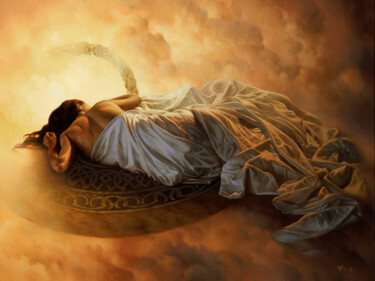 Painting titled "Endless dream" by Christophe Vacher, Original Artwork, Other