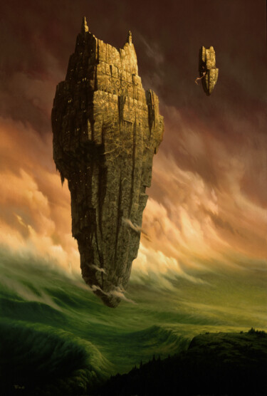 Painting titled "The Guardians" by Christophe Vacher, Original Artwork, Other