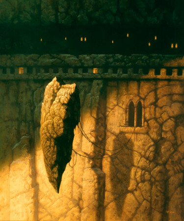 Painting titled "The Promise" by Christophe Vacher, Original Artwork, Oil