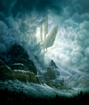 Painting titled "Stormbreakers" by Christophe Vacher, Original Artwork, Other