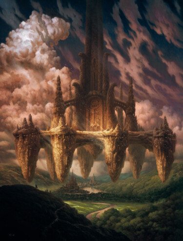 Painting titled "Norova" by Christophe Vacher, Original Artwork, Oil