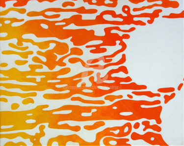 Peinture intitulée "Magma 7" par Christophe Vergé, Œuvre d'art originale, Acrylique Monté sur Châssis en bois