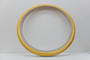 Rzeźba zatytułowany „Gold Circle” autorstwa Christophe Bregnard, Oryginalna praca, Drewno