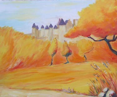 Peinture intitulée "La cité du quai Bel…" par Christophe Caux, Œuvre d'art originale
