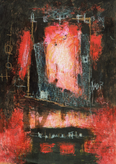 Pittura intitolato "incandescence-techn…" da Christophe Dupin, Opera d'arte originale, Acrilico