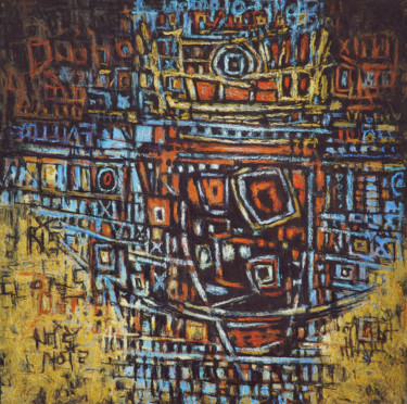 Peinture intitulée "sans-titre388-techn…" par Christophe Dupin, Œuvre d'art originale, Acrylique Monté sur Châssis en bois