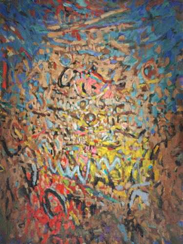 Картина под названием "beautiful mess acry…" - Christophe Dupin, Подлинное произведение искусства, Акрил Установлен на Дерев…