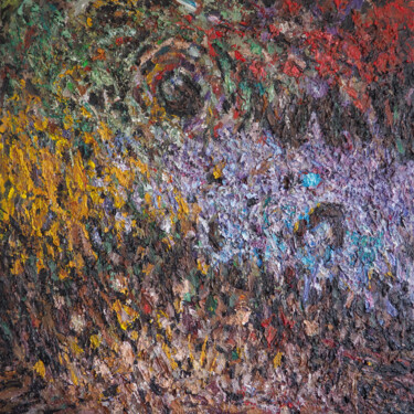 Peinture intitulée "Les champs brûlés" par Christophe Dupin, Œuvre d'art originale, Acrylique
