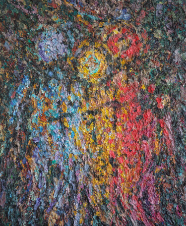 Pittura intitolato "3 silhouettes color…" da Christophe Dupin, Opera d'arte originale, Acrilico