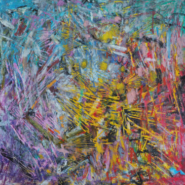 Pintura titulada "broken mind" por Christophe Dupin, Obra de arte original, Pastel