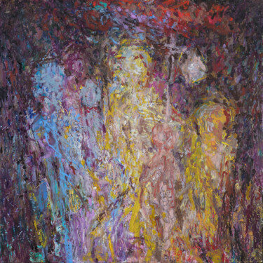 Pittura intitolato "avant l'epreuve" da Christophe Dupin, Opera d'arte originale, Pastello