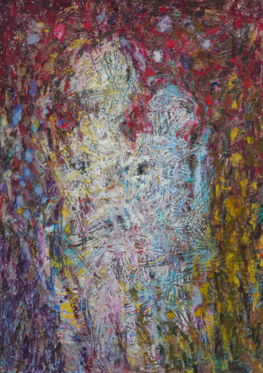 Картина под названием "on drugs" - Christophe Dupin, Подлинное произведение искусства, Пастель