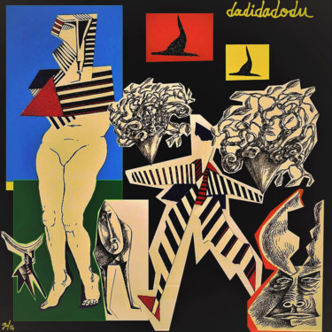 Artes digitais intitulada "Dadidadodu" por Christophe Gol, Obras de arte originais, Pintura digital