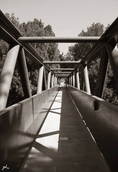 Fotografia intitolato "Un pont" da Christophe Gol, Opera d'arte originale