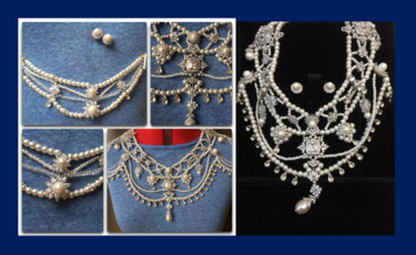 Design intitulée "Mirabella necklace" par Christopher Barkovsky, Œuvre d'art originale, Bijoux