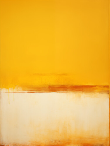 Ζωγραφική με τίτλο "Yellow Brick" από Christopher Davis, Αυθεντικά έργα τέχνης, Ακρυλικό