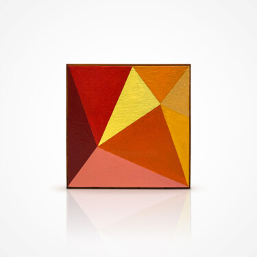 Painting titled "Citrine Fragment, A…" by Christopher Davis, Original Artwork, Acrylic Mounted on Wood Panel