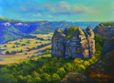 Painting titled "View from Donkey Mo…" by Christopher Vidal, Original Artwork, Oil