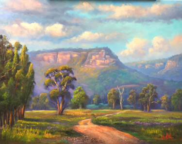 Painting titled "Near Glen Alice at…" by Christopher Vidal, Original Artwork, Oil