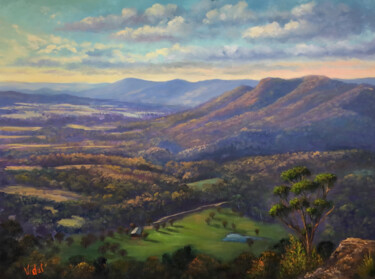 Peinture intitulée "The View from Mt Bl…" par Christopher Vidal, Œuvre d'art originale, Huile