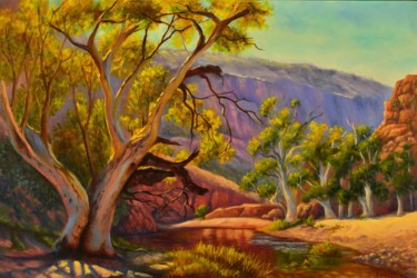 Painting titled "Warm afternoon at O…" by Christopher Vidal, Original Artwork, Oil