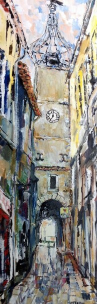 Painting titled "Porte Soubeyran, Ma…" by Christopher Walker, Original Artwork, Oil