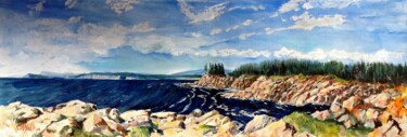 Painting titled "Off Lakies Head" by Christopher Walker, Original Artwork, Oil