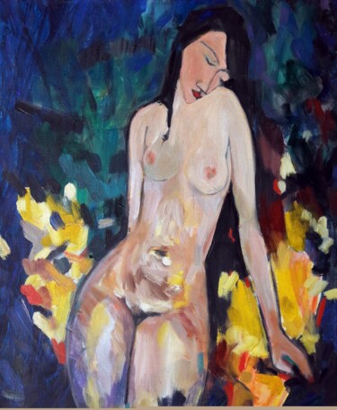 Pintura titulada "Cusp - Pose de Amad…" por Christopher Walker, Obra de arte original, Oleo Montado en Bastidor de camilla d…