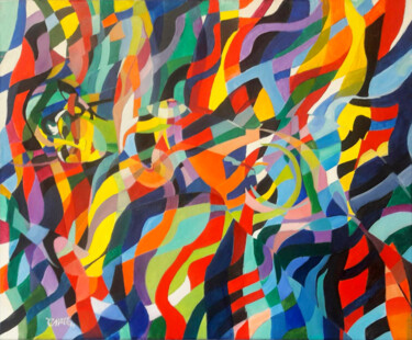 Картина под названием "Counterpane" - Christopher Walker, Подлинное произведение искусства, Масло Установлен на Деревянная р…
