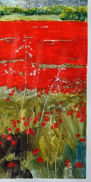 Картина под названием "Red Durance" - Christopher Walker, Подлинное произведение искусства, Акрил